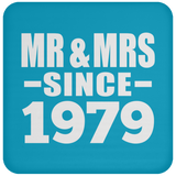 45th Anniversary Mr & Mrs Since 1979 - Drink Coaster