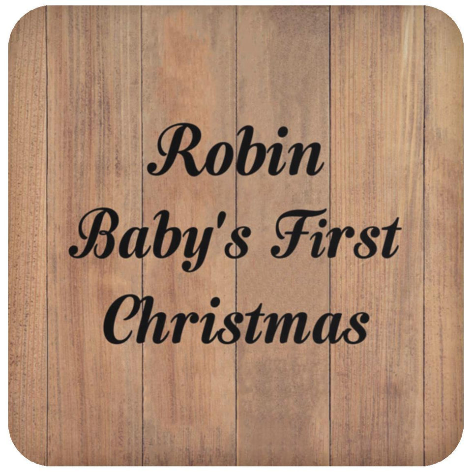 Robin Baby's First Christmas - Drink Coaster C
