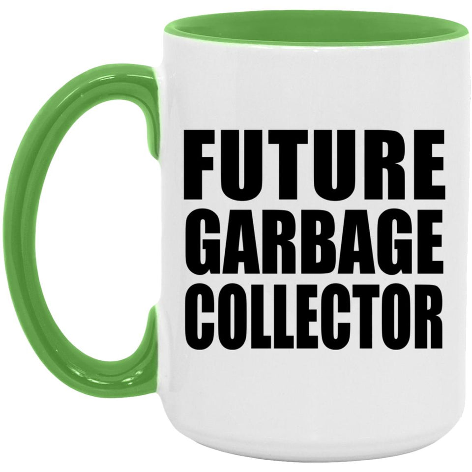 Future Garbage Collector - 15oz Accent Mug Green
