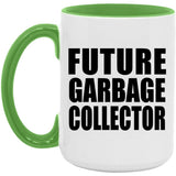 Future Garbage Collector - 15oz Accent Mug Green