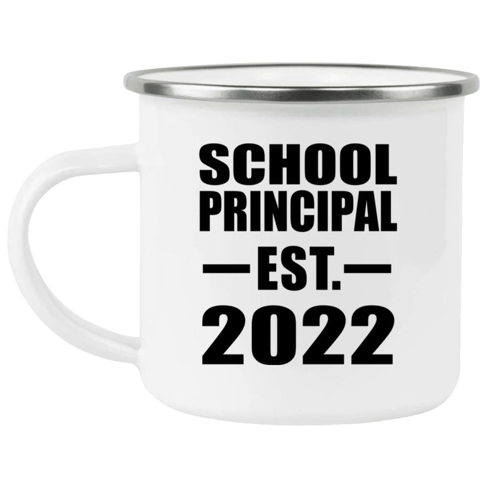 School Principal Established EST. 2022 - 12oz Camping Mug