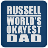 Russell World's Okayest Dad - Drink Coaster