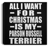 All I Want For Christmas Is My Parson Russell Terrier - Canvas Square