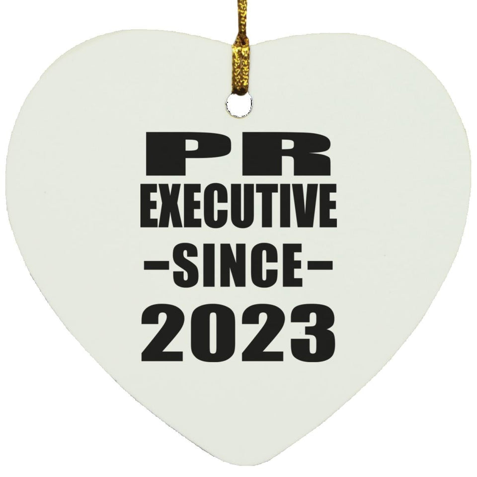 PR Executive Since 2023 - Heart Ornament