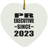 PR Executive Since 2023 - Heart Ornament