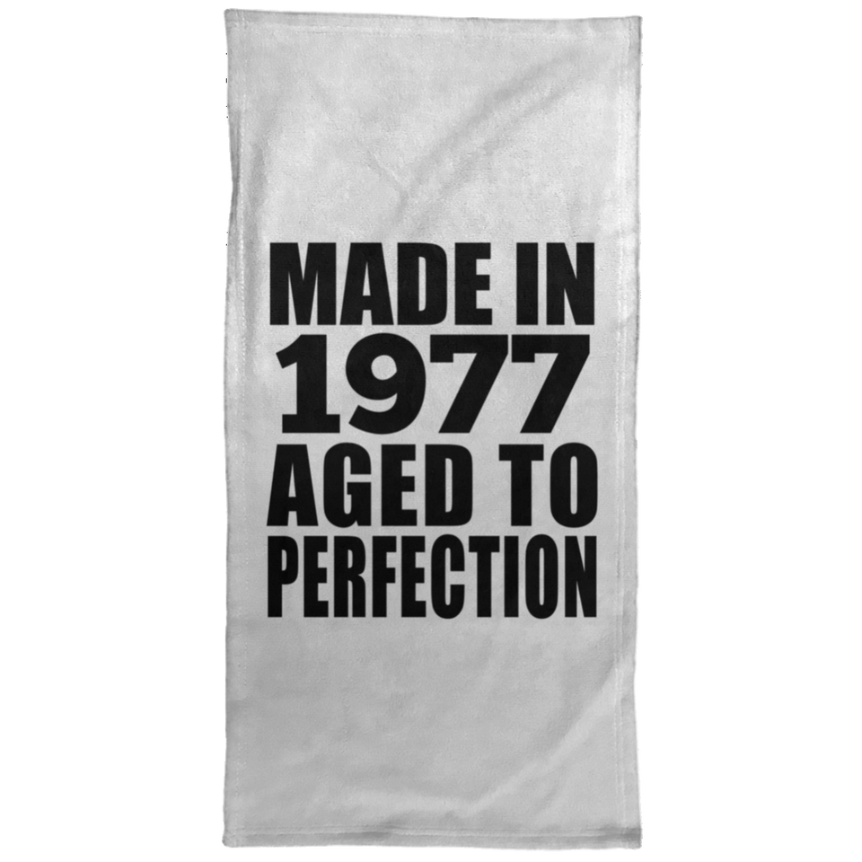 47th Birthday Made In 1977 Aged to Perfection - Hand Towel