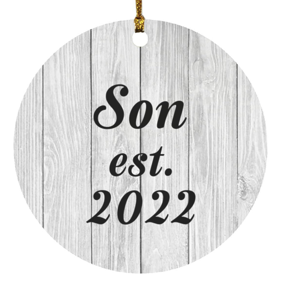 Son Established Est. 2022 - Circle Ornament F