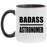 Badass Astronomer - 11oz Accent Mug Black