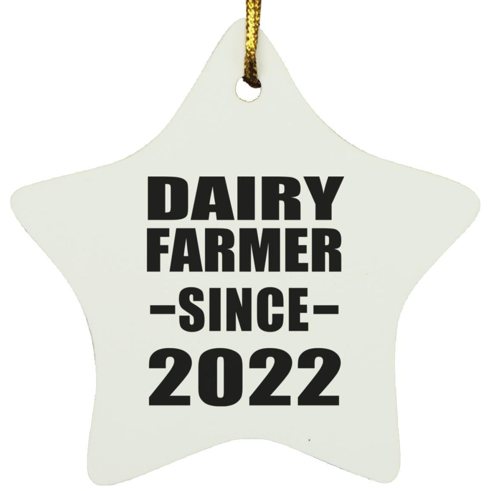 Dairy Farmer Since 2022 - Star Ornament