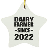 Dairy Farmer Since 2022 - Star Ornament