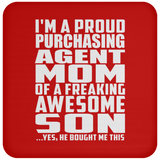 Proud Purchasing Agent Mom Of Awesome Son - Drink Coaster