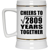 53rd Anniversary Cheers To Square Root of 2809 Years Together - Beer Stein