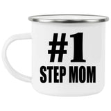 Number One #1 Step Mom - 12oz Camping Mug