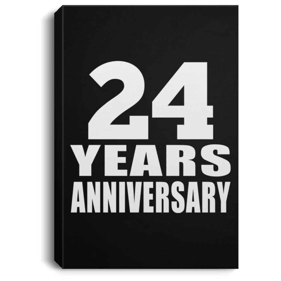 24th Anniversary 24 Years Anniversary - Canvas Portrait