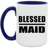 Blessed Maid - 15oz Accent Mug Purple
