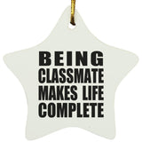 Being Classmate Makes Life Complete - Star Ornament