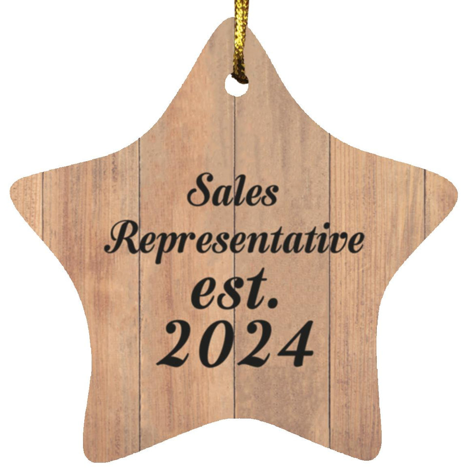 Sales Representative Established Est. 2024 - Star Ornament C