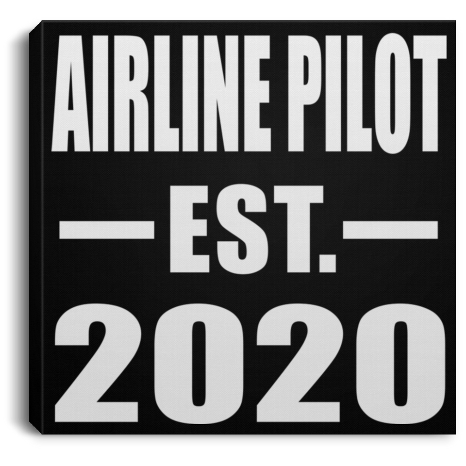 Airline Pilot Established EST. 2020 - Canvas Square