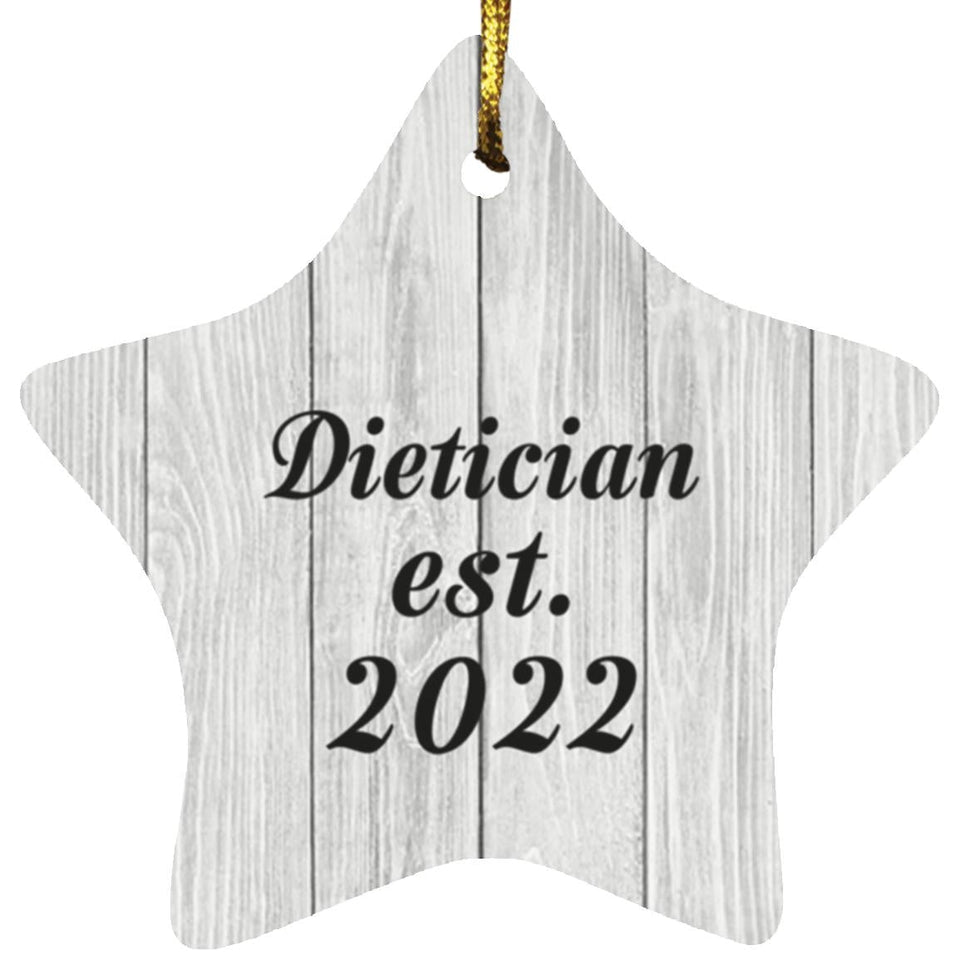 Dietician Established Est. 2022 - Star Ornament F