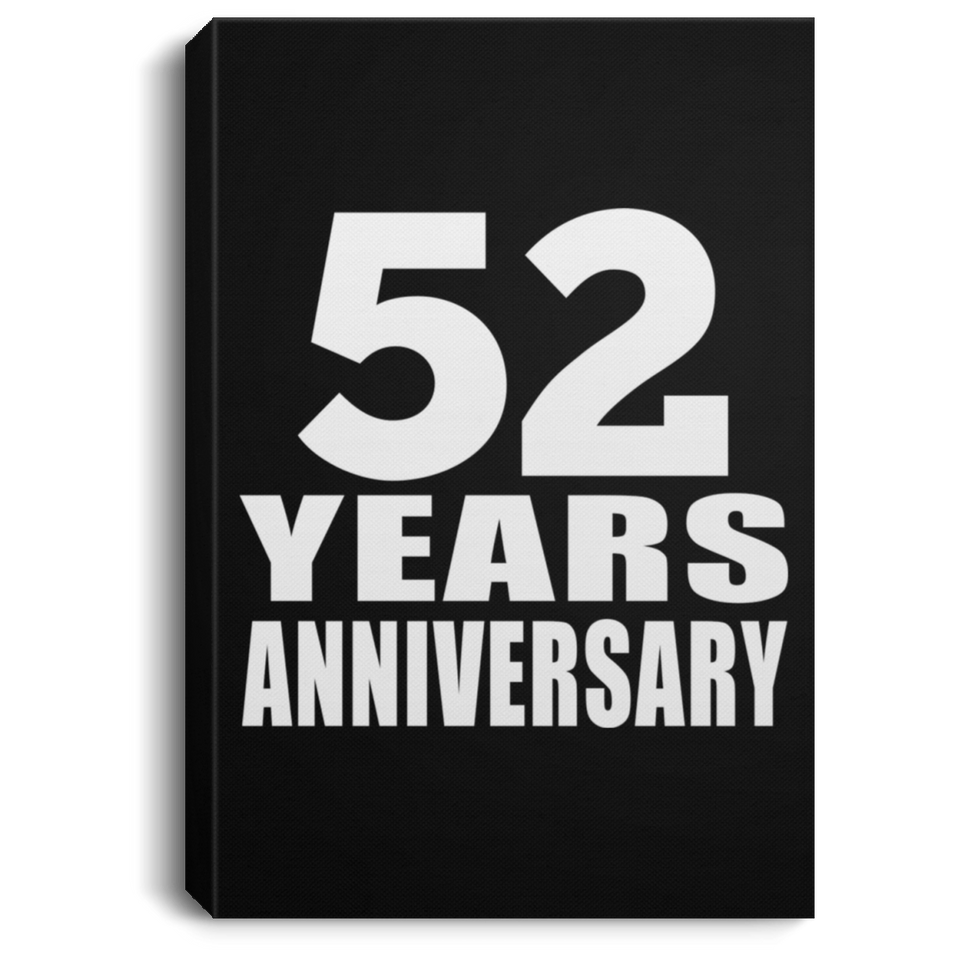 52nd Anniversary 52 Years Anniversary - Canvas Portrait