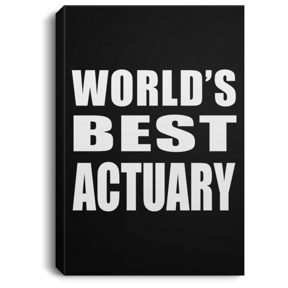 World's Best Actuary - Canvas Portrait