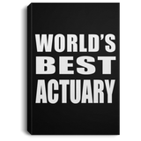 World's Best Actuary - Canvas Portrait
