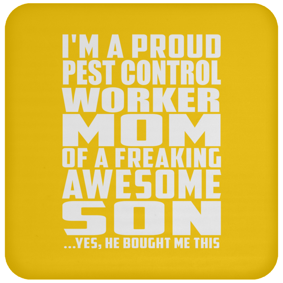 Proud Pest Control Worker Mom Of Awesome Son - Drink Coaster