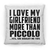 I Love My Girlfriend More Than Piccolo - Throw Pillow