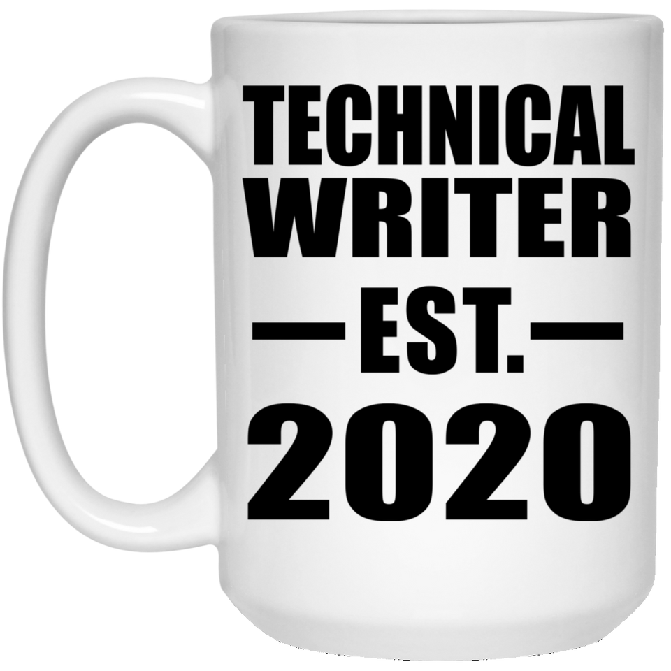 Technical Writer Established EST. 2020 - 15oz Coffee Mug
