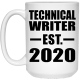 Technical Writer Established EST. 2020 - 15oz Coffee Mug