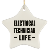 Electrical Technician Life - Star Ornament