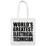 World's Greatest Electrical Technician - Tote Bag White