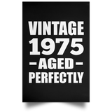 49th Birthday Vintage 1975 Aged Perfectly - Poster Portrait