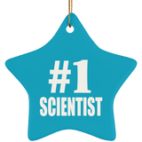 Number One #1 Scientist - Star Ornament