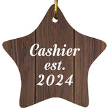 Cashier Established Est. 2024 - Star Ornament D