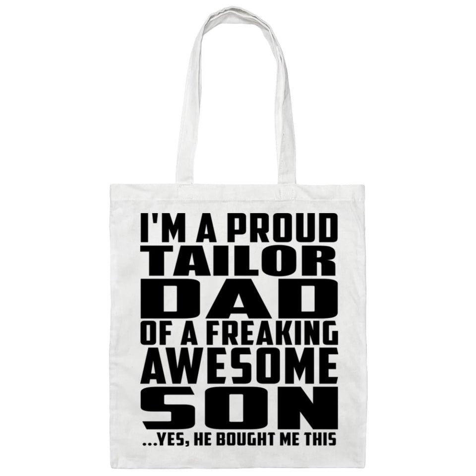 Proud Tailor Dad Of Awesome Son - Tote Bag White