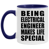 Being Electrical Engineer Makes Life Special - 11oz Accent Mug Purple