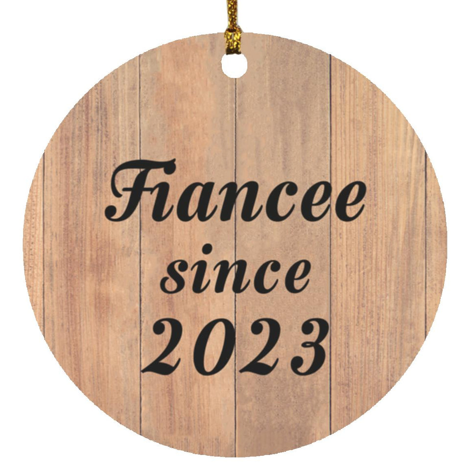 Fiancee Since 2023 - Circle Ornament C