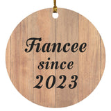 Fiancee Since 2023 - Circle Ornament C