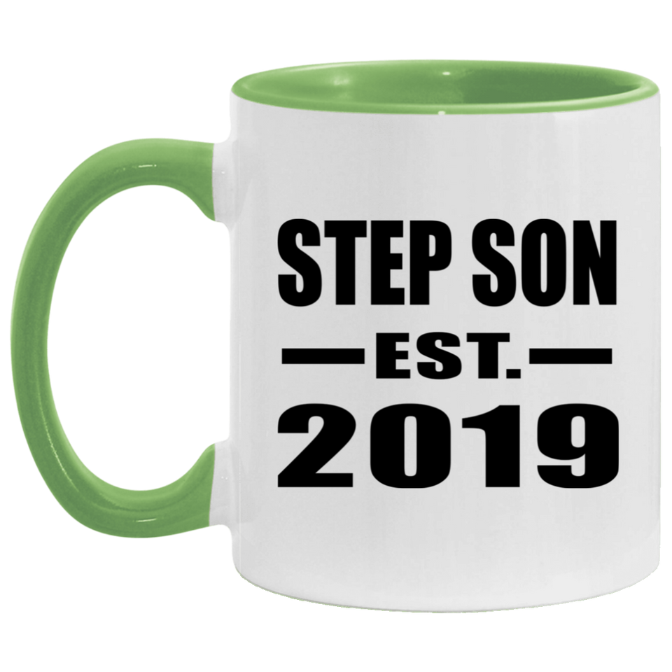 Step Son Established EST. 2019 - 11oz Accent Mug Green