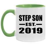 Step Son Established EST. 2019 - 11oz Accent Mug Green