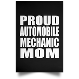 Proud Automobile Mechanic Mom - Poster Portrait