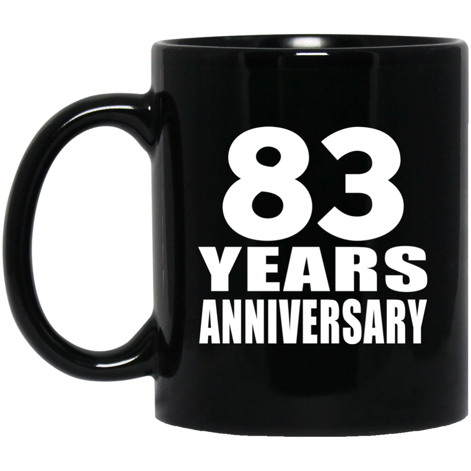 83rd Anniversary 83 Years - 11 Oz Coffee Mug Black