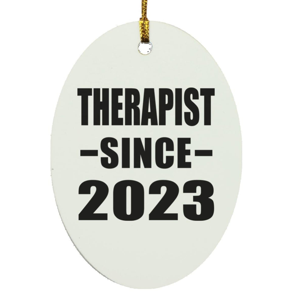 Therapist Since 2023 - Oval Ornament