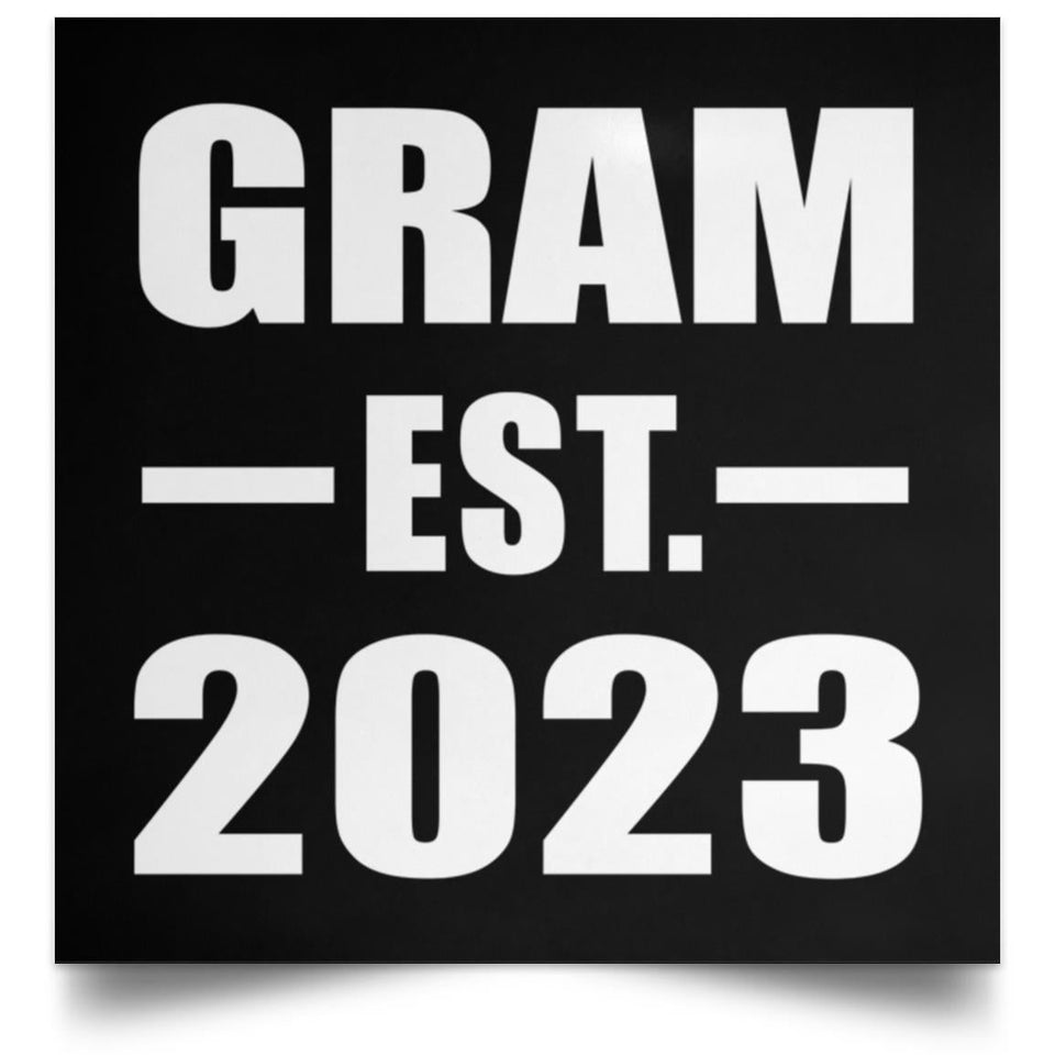 Gram Established EST. 2023 - Poster Square