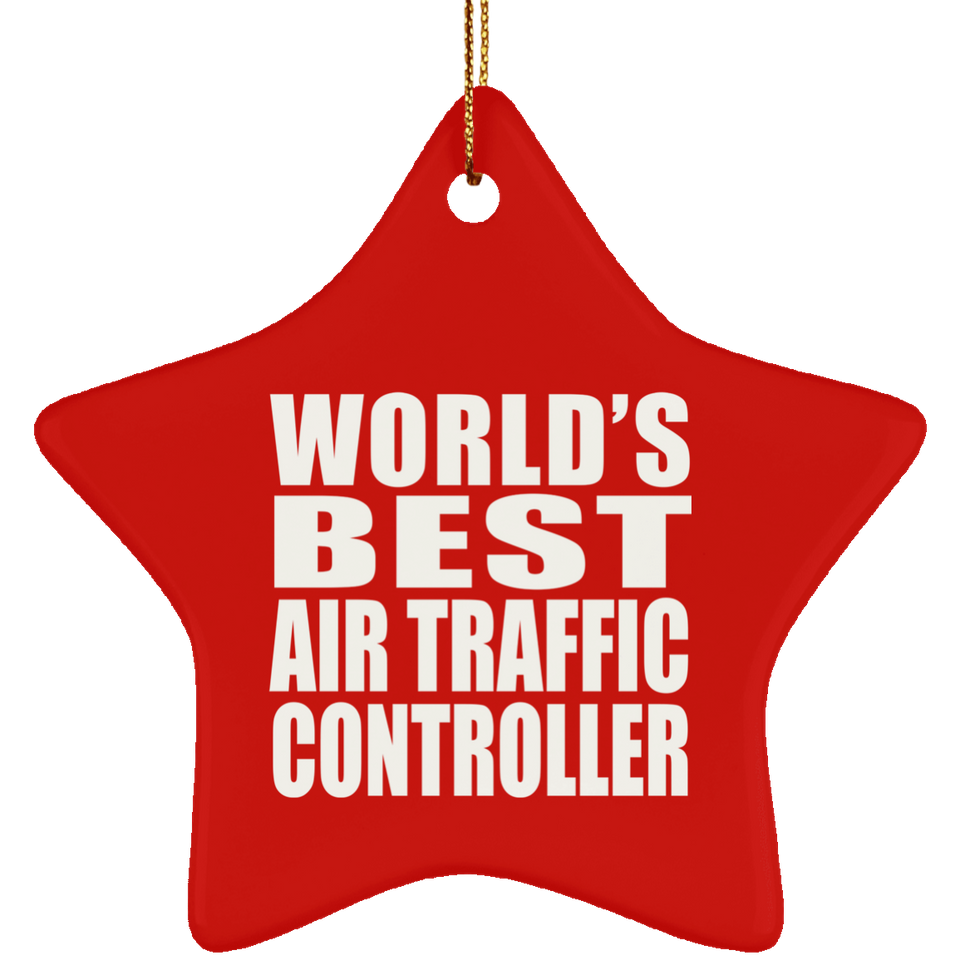 World's Best Air Traffic Controller - Star Ornament