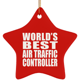 World's Best Air Traffic Controller - Star Ornament