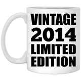 10th Birthday Vintage 2014 Limited Edition - 11oz Coffee Mug