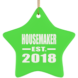 Housemaker Established EST. 2018 - Star Ornament