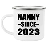 Nanny Since 2023 - 12oz Camping Mug